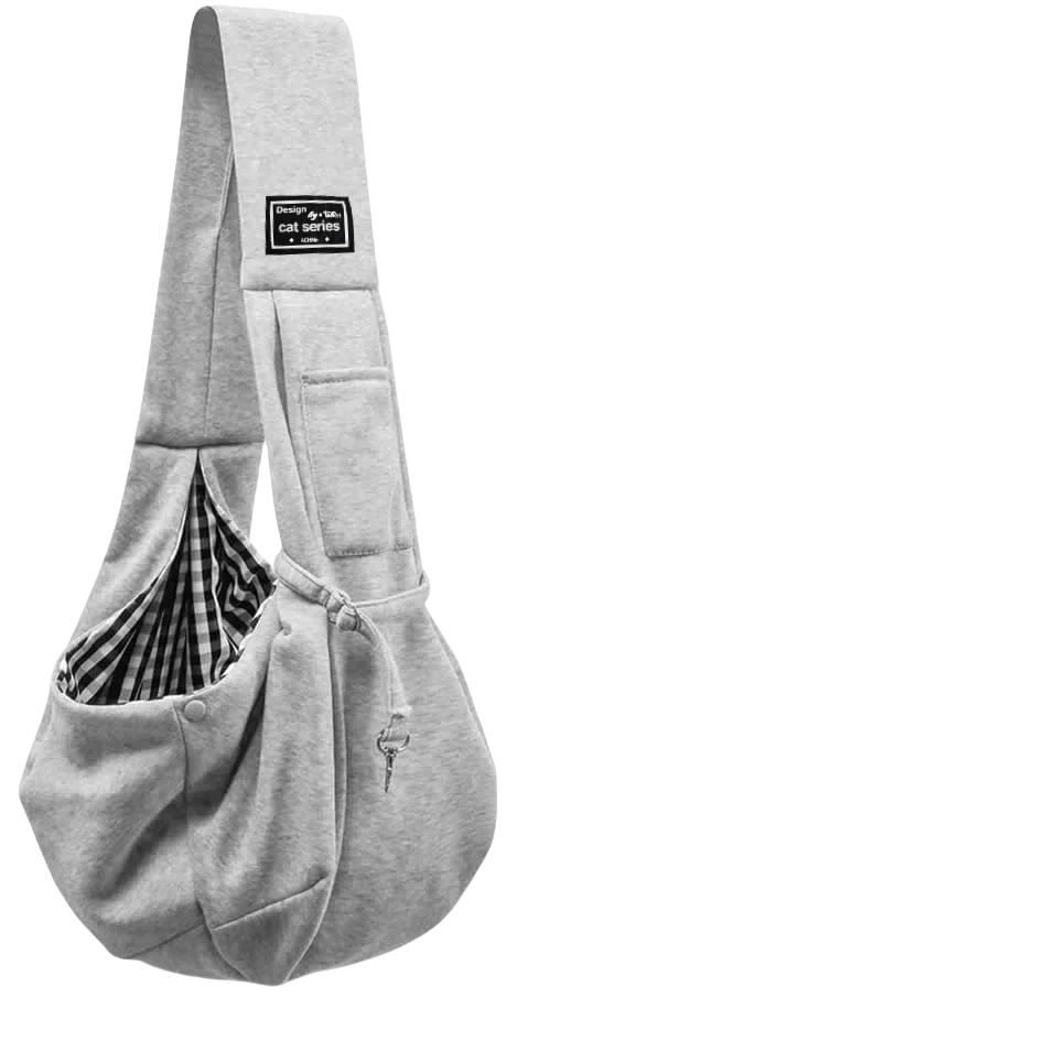 Cotton Dog Sling Carrier, Crossbody Bag for Puppies and Small Dogs