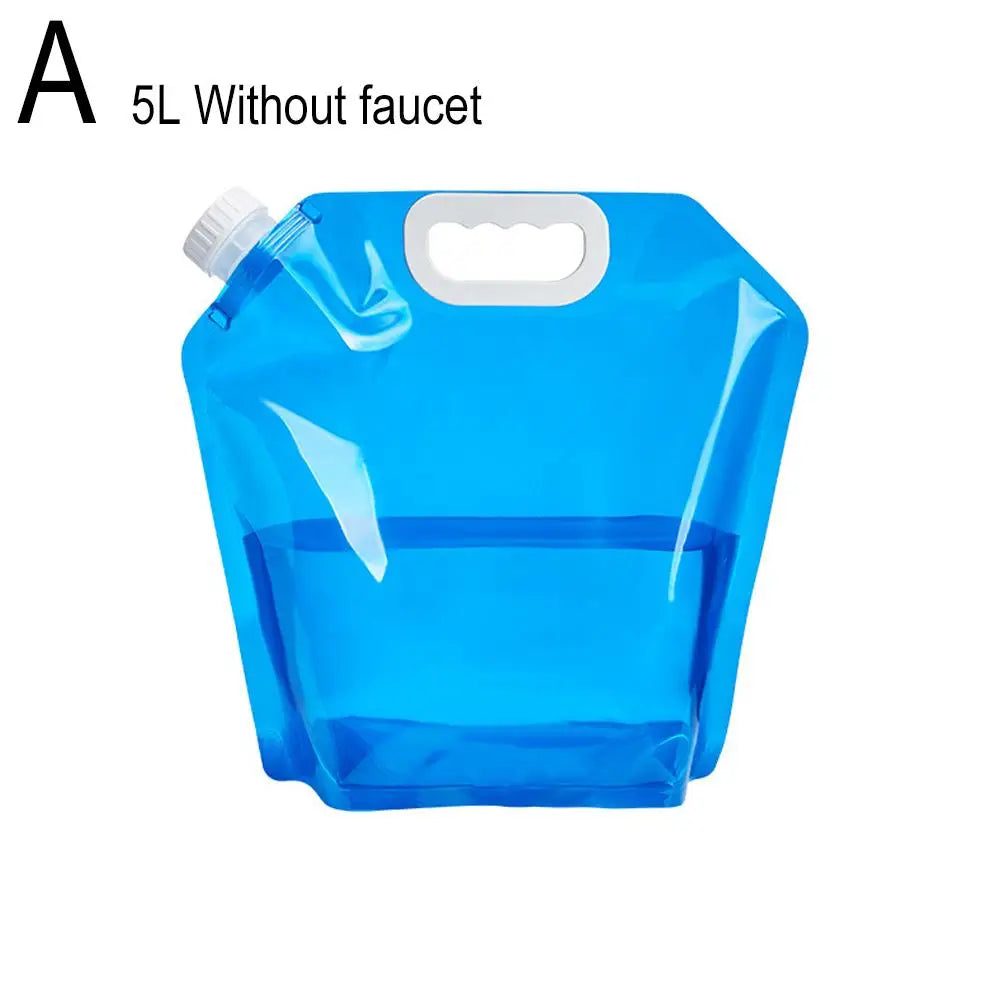 5/10l Portable Camping Water Bag Foldable Drinking Water Bucket Large