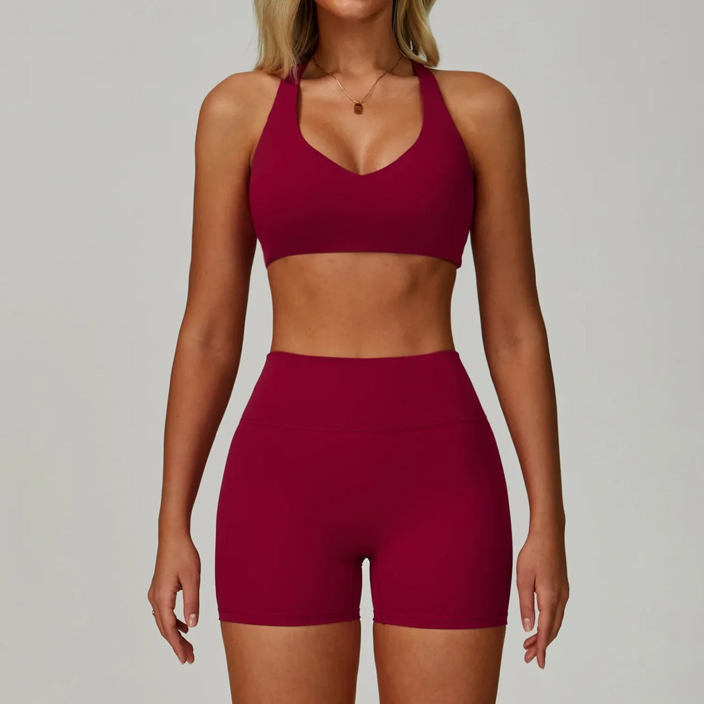 2/3-Piece Activewear Set – Sports Bra & High Waist Leggings