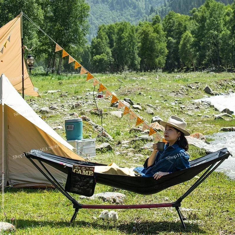 Naturehike Style Outdoor Portable Hanging Bed - Folding Stand Hammock for Camping & Garden Use