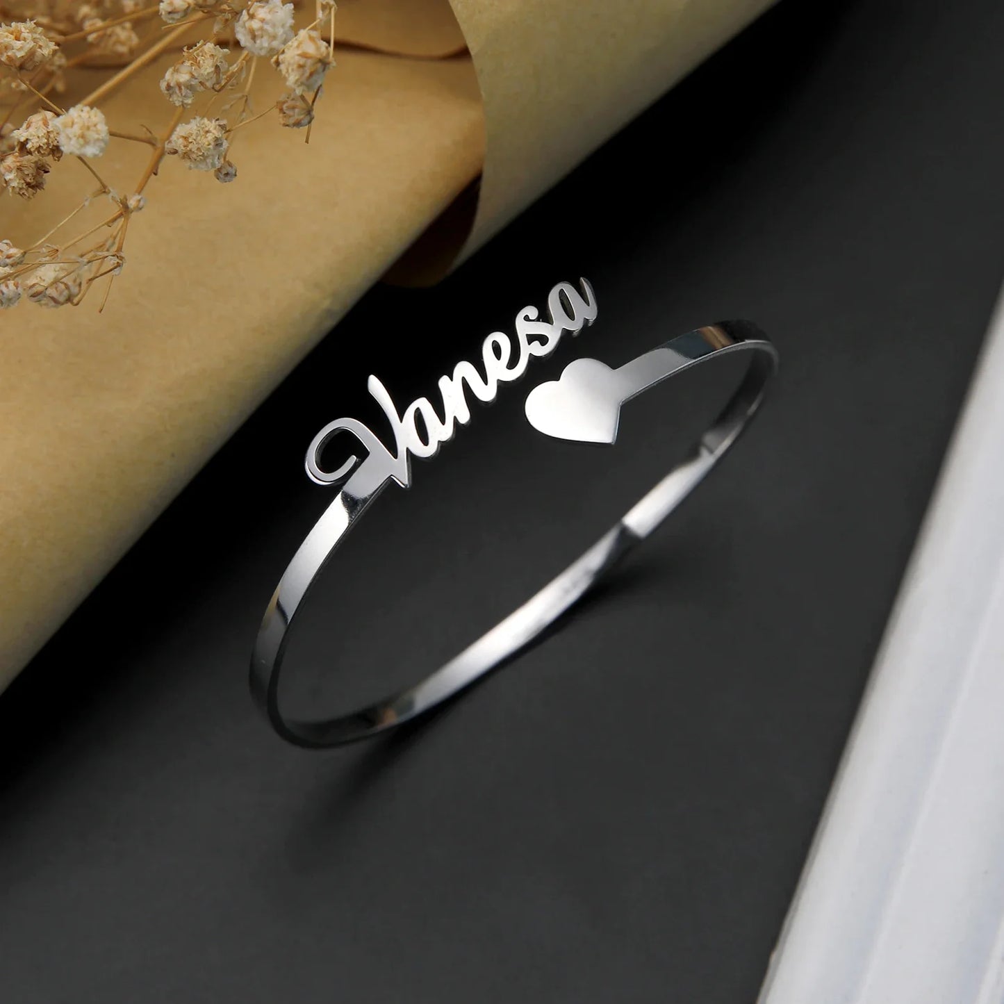Personalized Name Bracelet for Women Men Custom Jewelry Stainless Steel Customized Bangle Gold Color Arabic Name Birthday Gifts