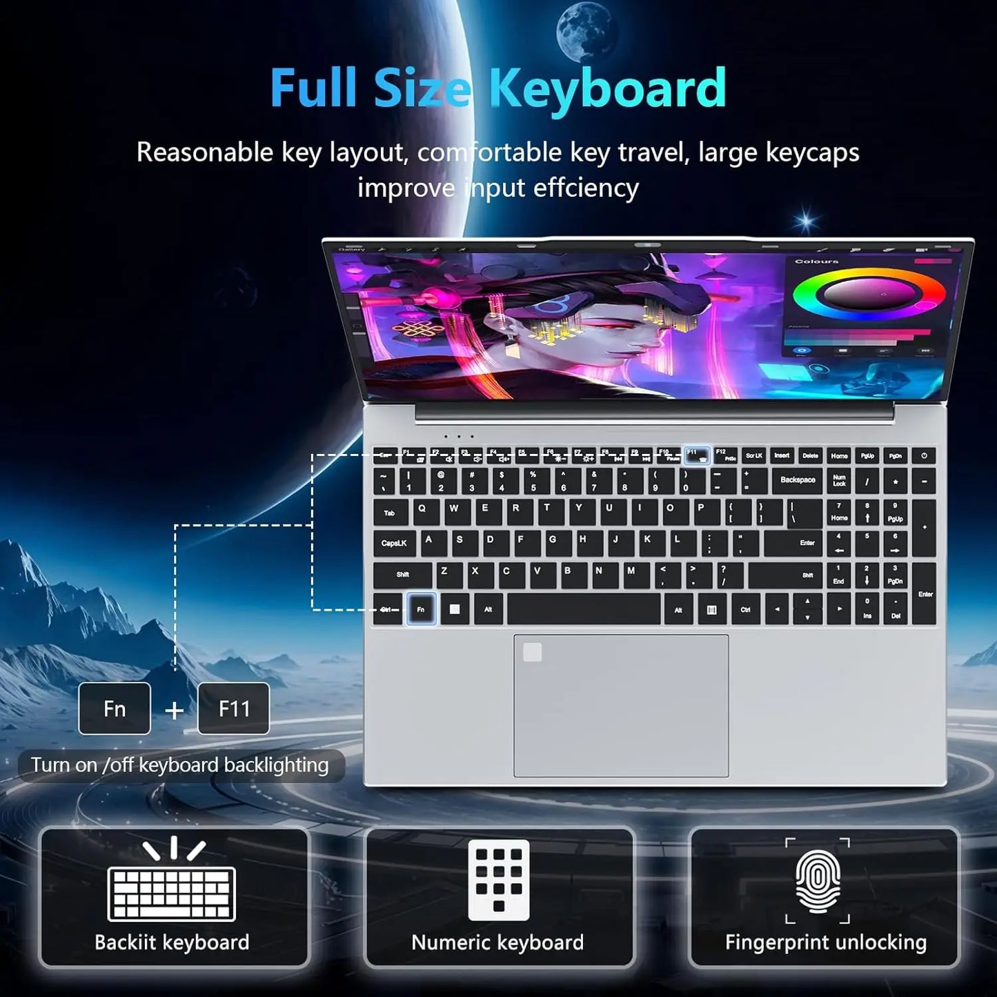 15.6 Inch Intel Notebook PC Ultra Slim Laptop Intel Core I3 6100u 16GB