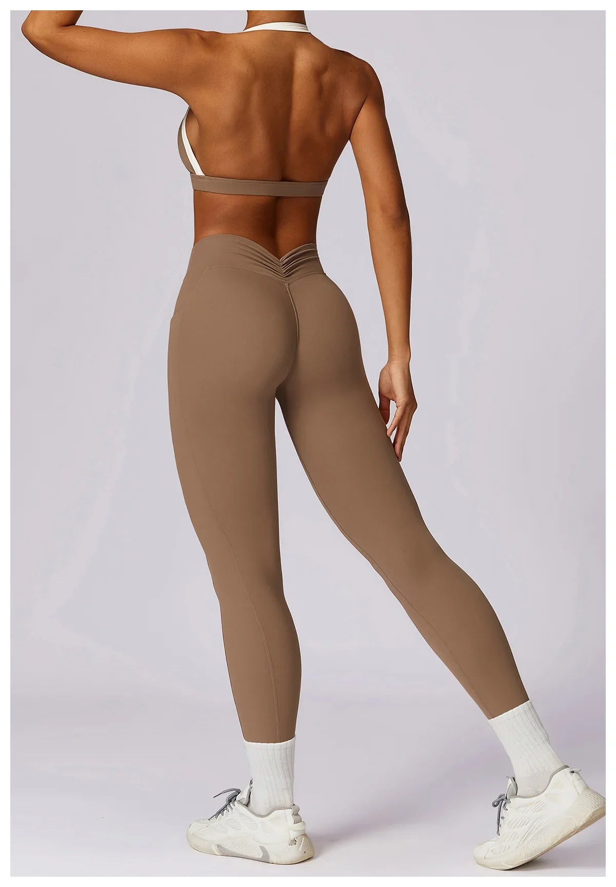 2-Piece Activewear Set – Long Sleeve Crop Top & Leggings