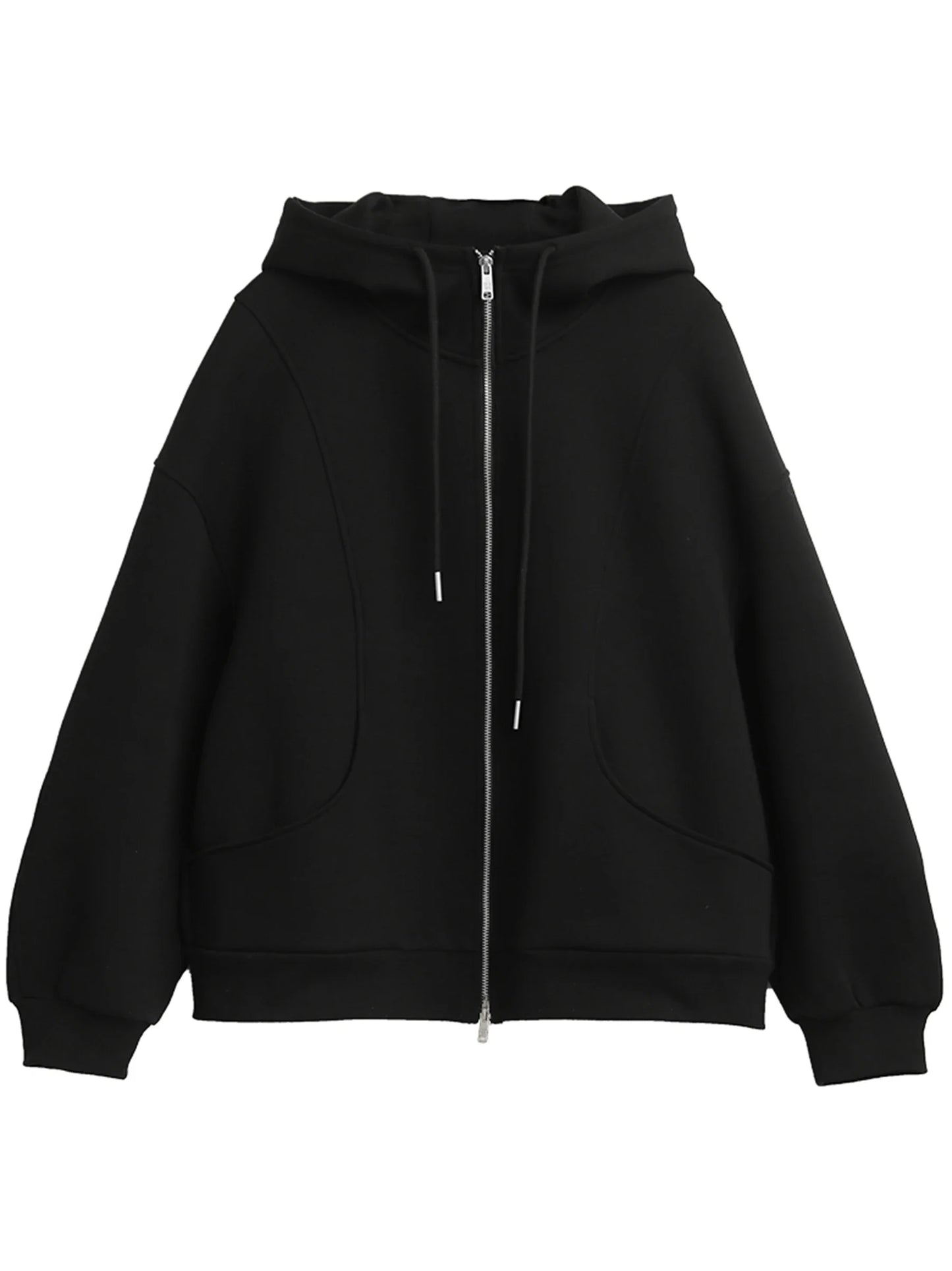 CHIC VEN Women Sweatshirts Loose New Drawstring Hooded Female Jacket BF Style Woman Sports Coat Spring Autumn 2025