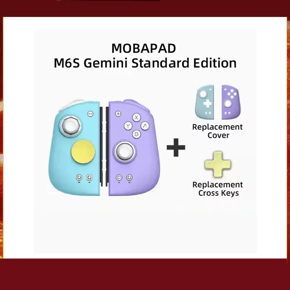 MOBAPAD Gamepad  M6/M6 HD Gemini 2 Game Controller,Joypad with Hall Joystick Left Right Handle Grip Console for Switch NS OLED