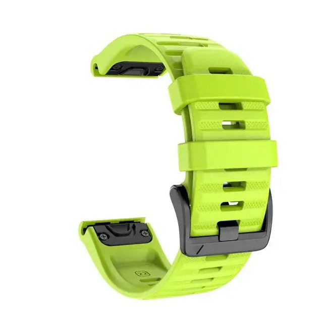 Garmin QuickFit 22/26mm Silicone Band, Solid or Two-Tone Perforated