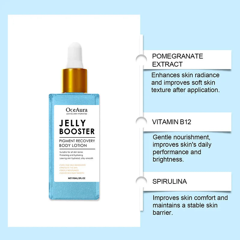 Jelly Booster Pigment Booster Recovery Body Lotion,Nicotinamide Visual Brightening Serum,Hydration Moisturizing,Fade Dark Spots