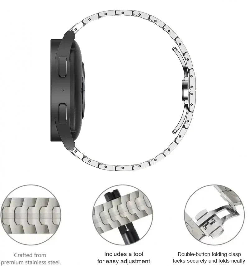 Garmin QuickFit 22/26mm Stainless Steel Bracelet with Color Stripe