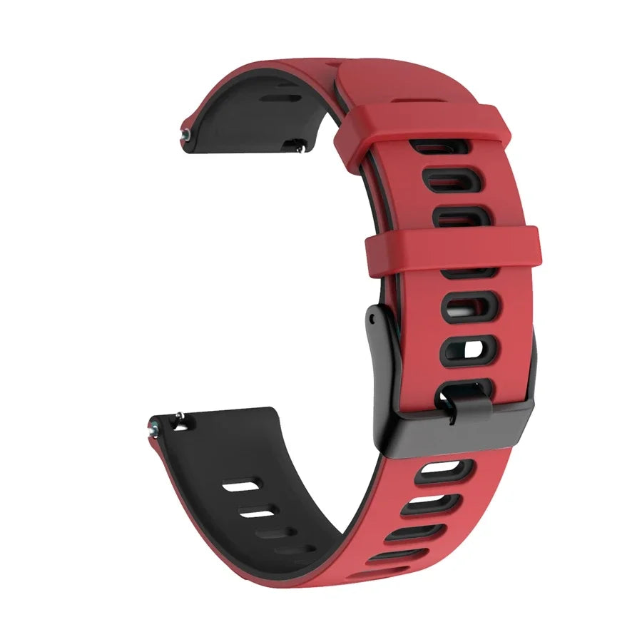 Garmin 18/20/22mm Quick Release Two-Tone Silicone Band with Air Holes