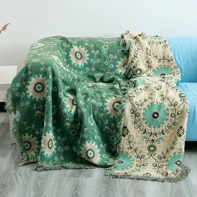 Nordic Throw Blanket For Beds Cotton Double Sided Sofa Cover Sofa Cushion Soft Blanket Leisure Bedspread Four Seasons Thin Quilt