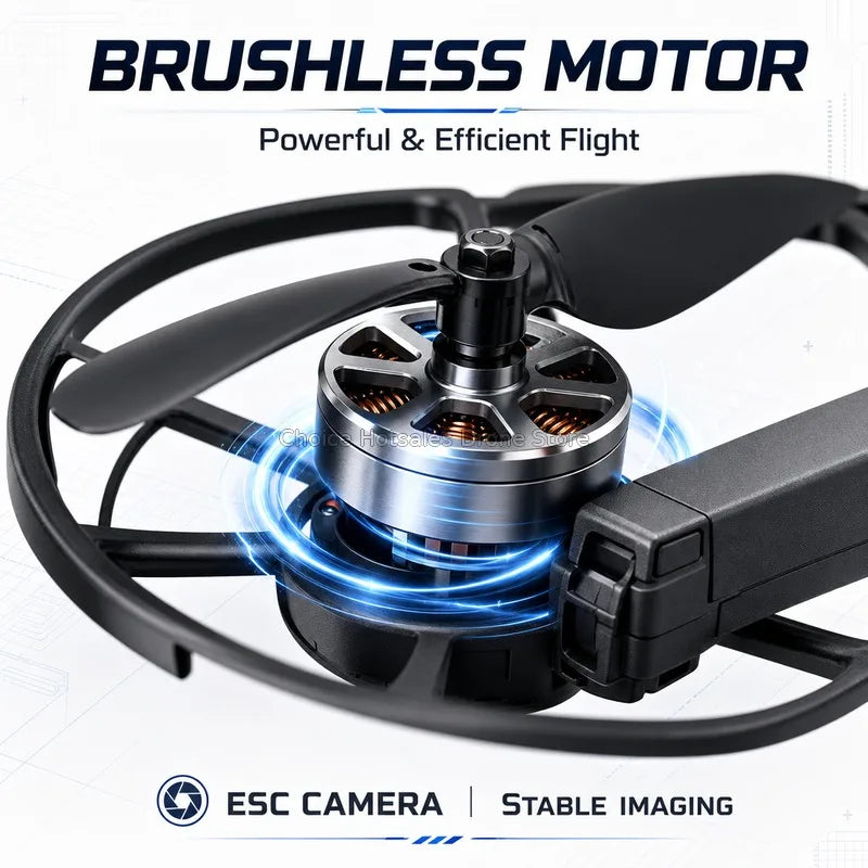 VR Big Drones 4K HD Wide Angle Camera WiFi FPV RC Helicopter with Large Screen Foldable Quadcopter for Professional Photography