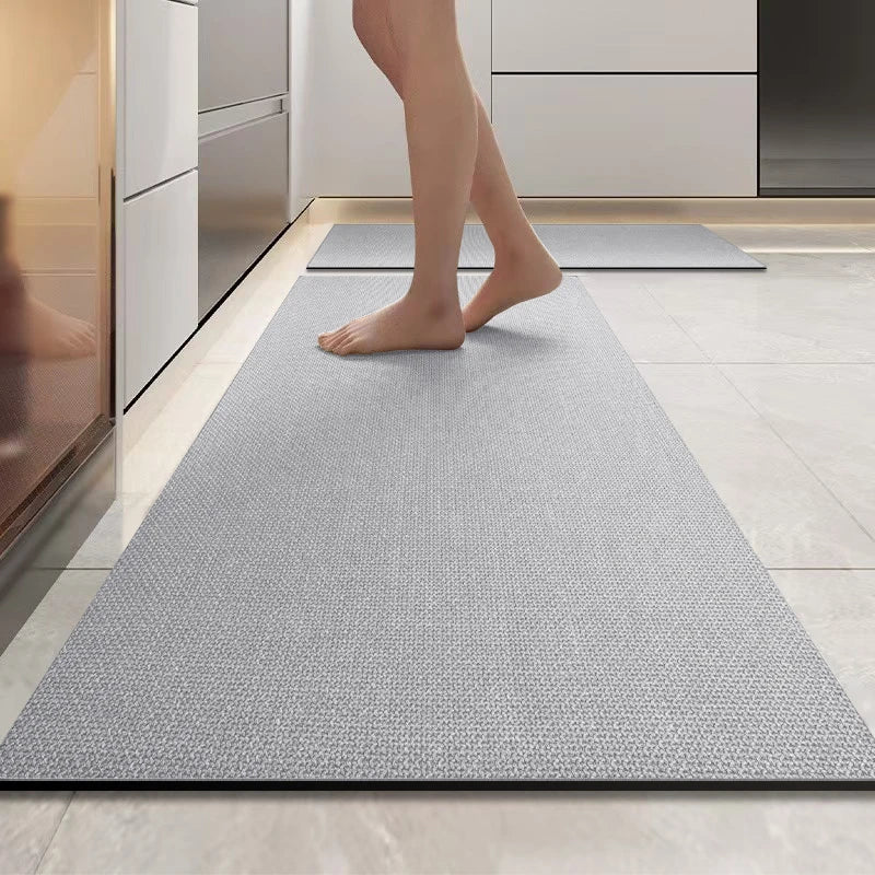 Simple diatomaceous earth kitchen mat long strip restaurant soft mat household non-slip mat bathroom absorbent mat door mat