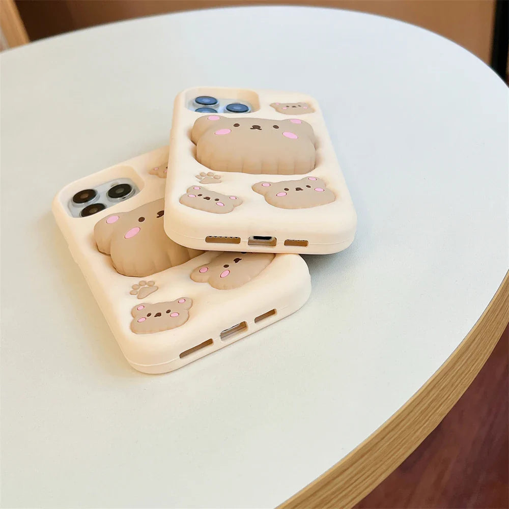 Funda de iPhone de oso linda