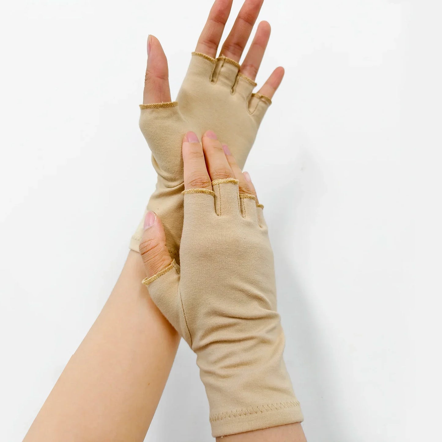 YANBIGUO Arthritis Gloves for Organist/Cellist/Violinist,Half-finger Compression Glove Relief Hand Pain,Arthritic Joint Symptom