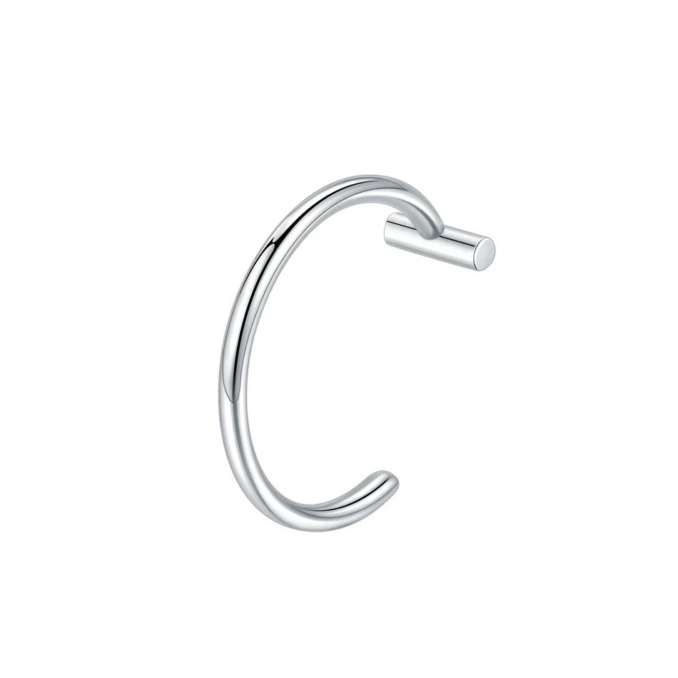 1PC Stainless Steel Fake Nose Ring Hoop Septum Rings Non-Pierced C