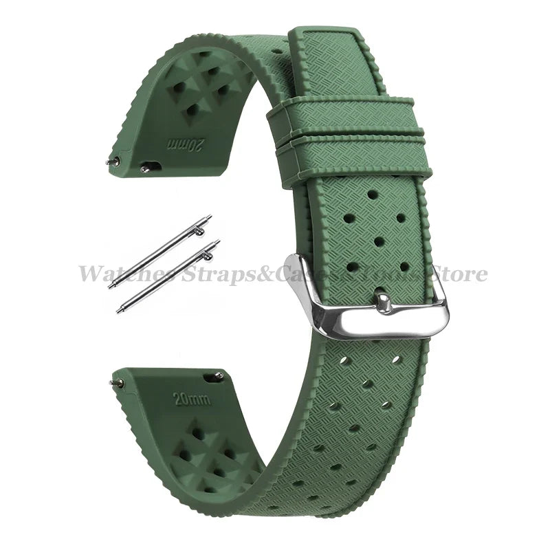 Samsung Galaxy Watch 7, 6, 5, 4 & FE Tropic-Style Silicone Band