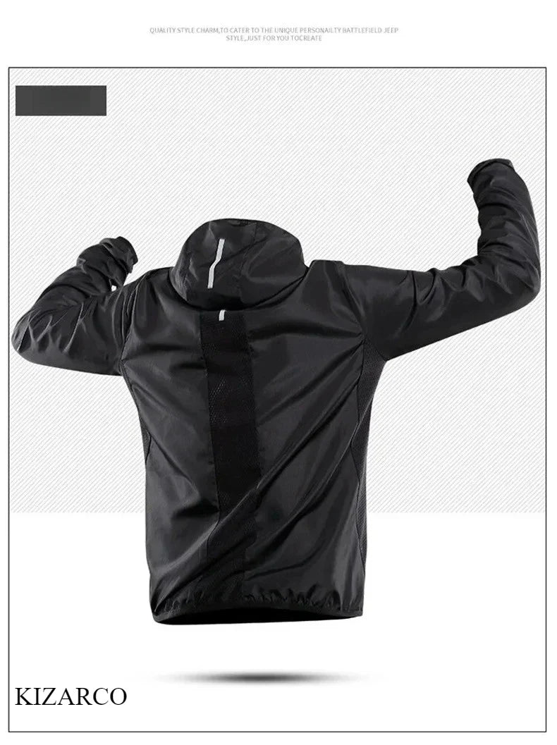 Chaqueta de running con capucha