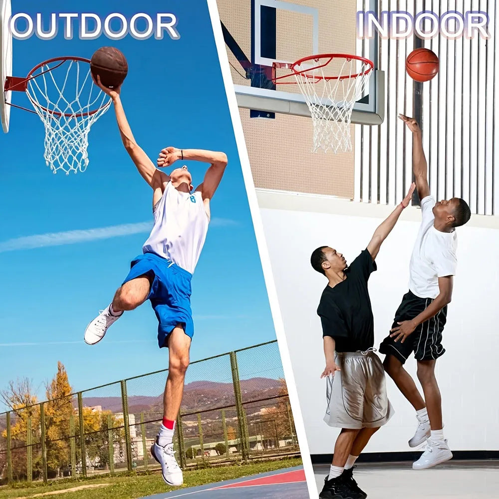 Basketball Rack Net Standard Basketball Hoops Net Durable Indoor Outdoor Replacement Detachable Basketball Net Netting Sports