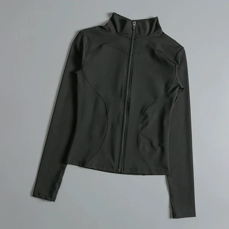 Women Long Sleeve Yoga Jacket for Peak Performance