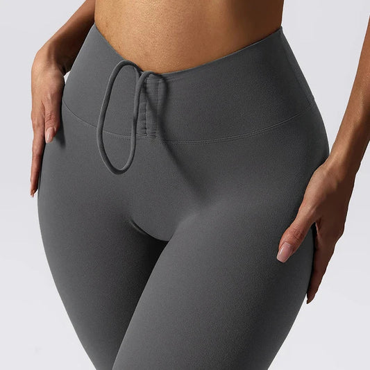Pantalones de yoga de talle alto con realce de glúteos