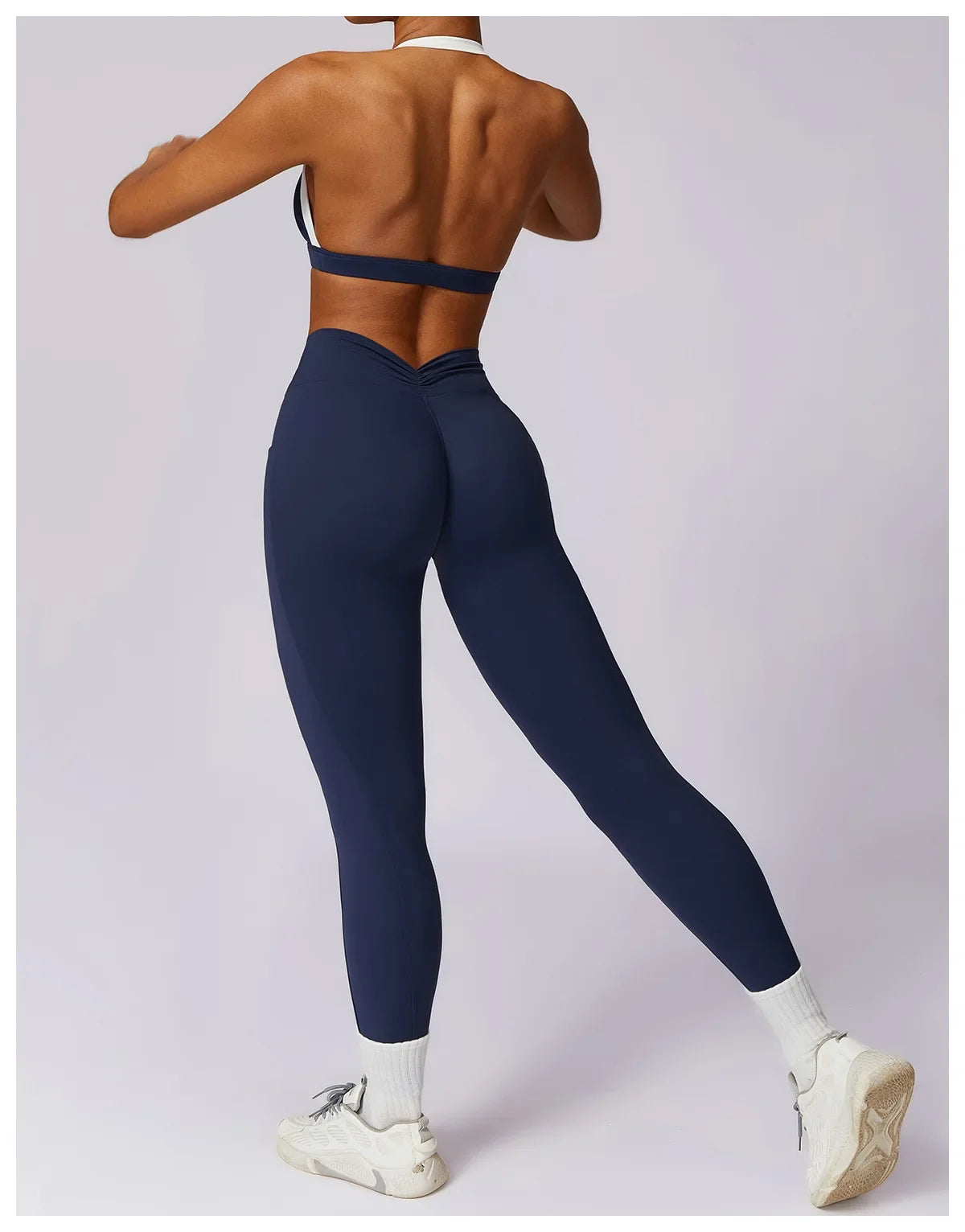 2-Piece Activewear Set – Long Sleeve Crop Top & Leggings