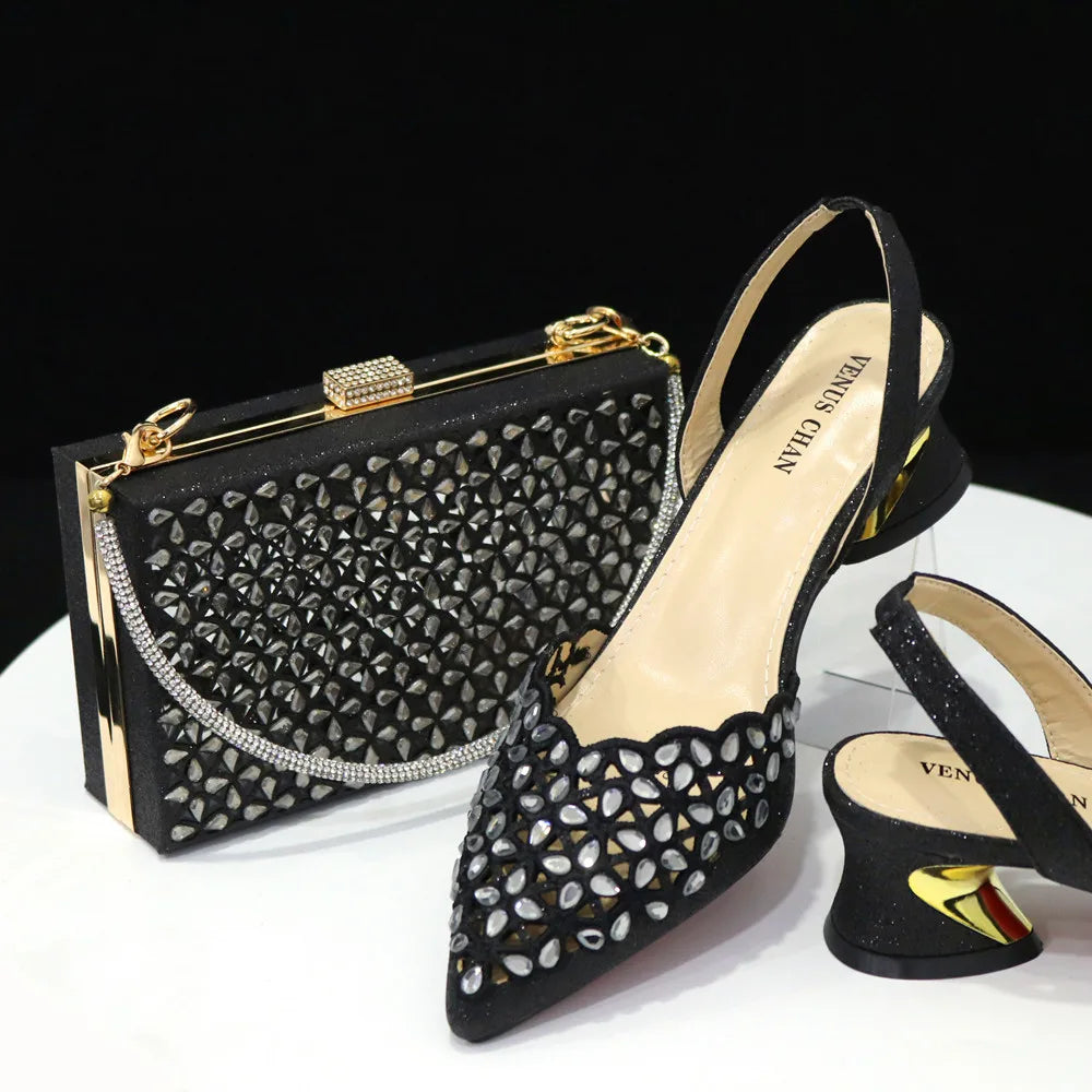 Conjunto italiano de zapatos y bolso Nuevo HFG1-10