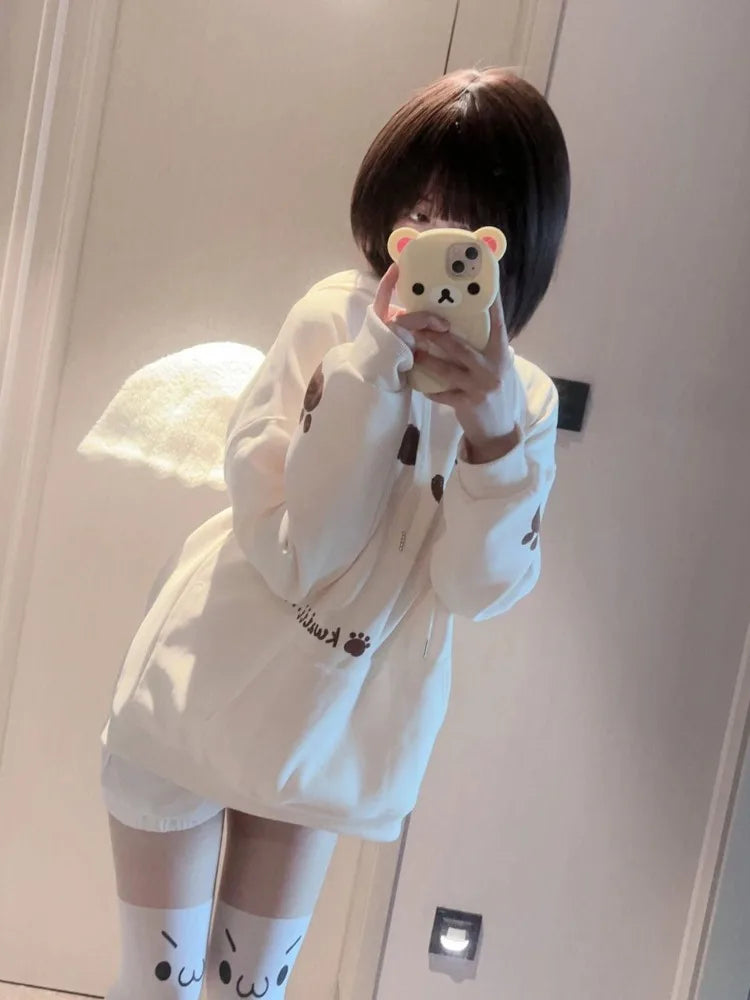Sudadera con capucha "UwU Cat Face"