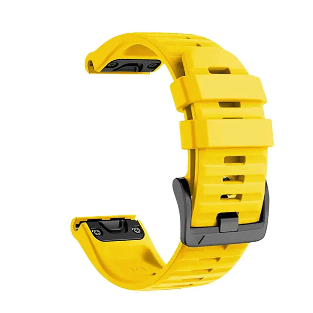 Garmin QuickFit 22/26mm Silicone Band, Solid or Two-Tone Perforated