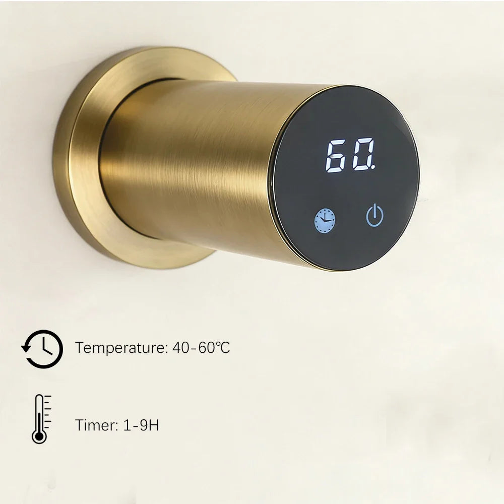 Modern Electric Heated Towel Rack Wall Mounted Bathroom Towel Warmer Heated Towel Rail Heater 3Bars Stainless Steel 220V/110V