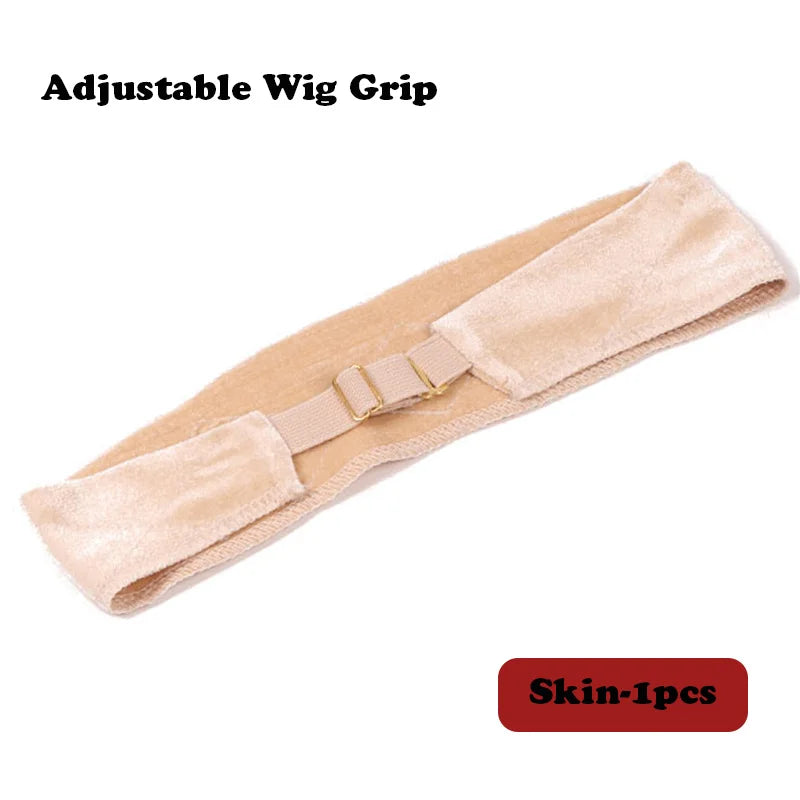 Nueva banda invisible para pelucas Plussign, diadema de agarre para pelucas de encaje frontal, 1 unidad/lote, color nude, banda de terciopelo antideslizante para sujetar pelucas