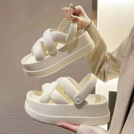 Sandalias Sexikinis Swim de Suela Gruesa para Mujer, Zapatos de Verano: Aumento de Altura + Comodidad