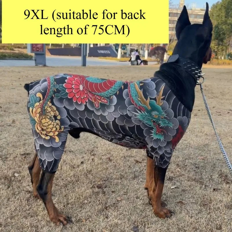 Funny Tattoo Dog Shirt Costume for Pets