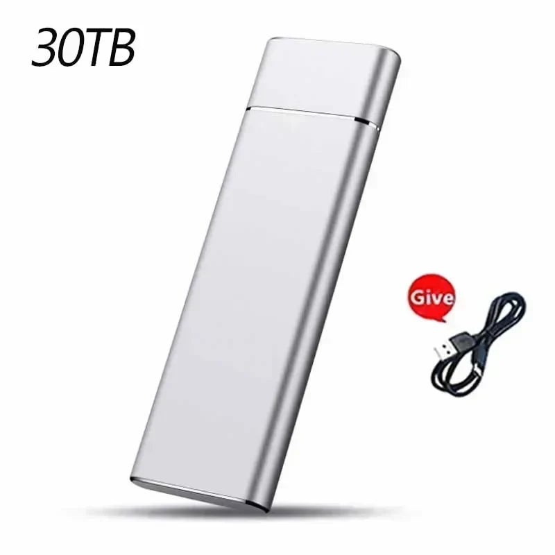 Mini Portable USB SSD 1TB 2TB High-speed Original Mass Storage SSD USB3.0 External Hard Drive for USB SSD Computer Laptop