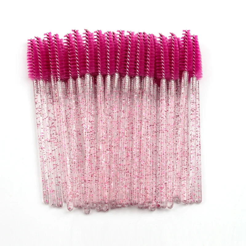5/50Pcs Black Lashes Brush Cosmetics False Eyelashes Supplies Reusable Makeup Brushes Eyebrow Brush Mascara Wands Make Up Tools