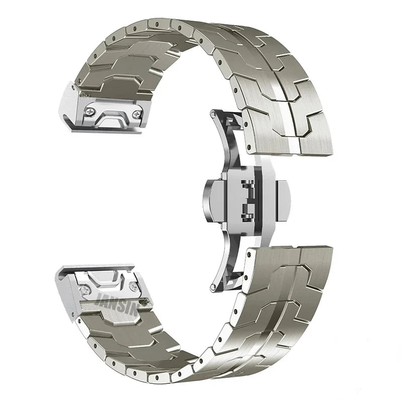 Garmin QuickFit 22/26mm Stainless Steel Bracelet with Color Stripe