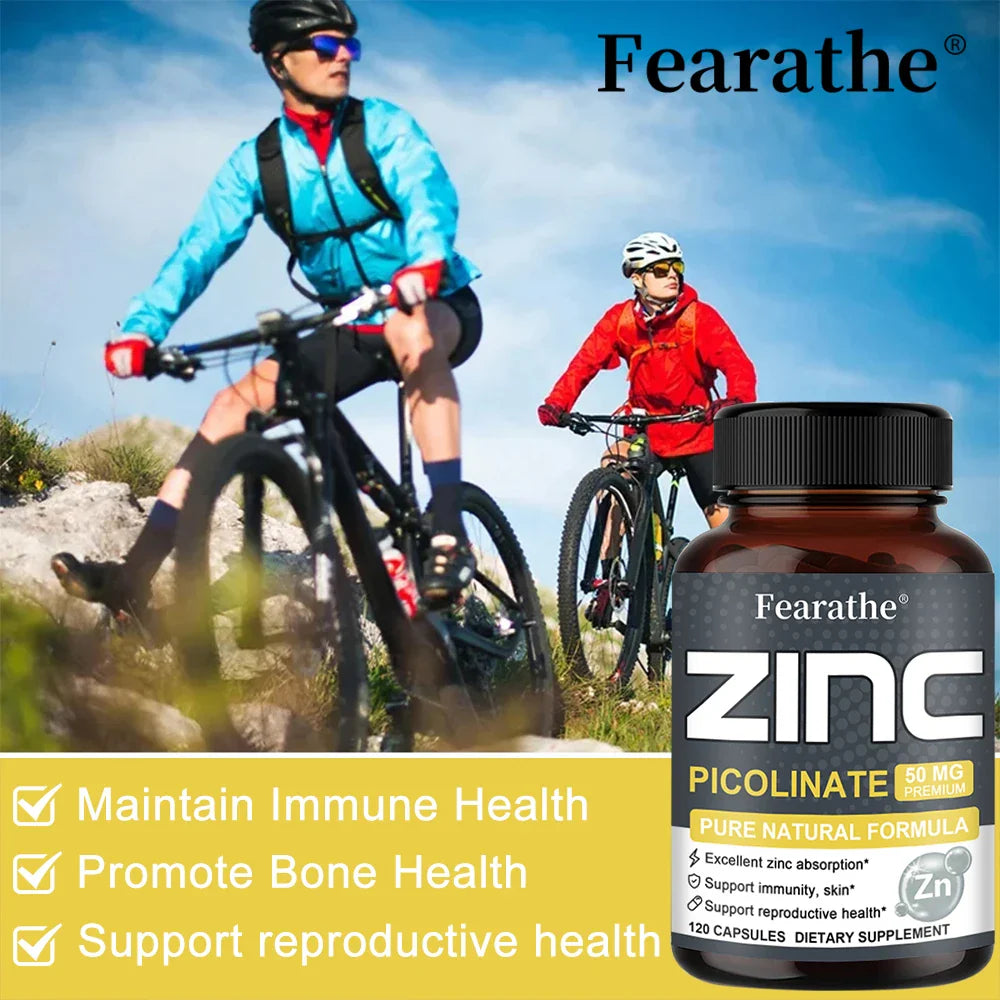 ZincMax 50: Refuerzo Inmunitario y de la Piel, Puro y Potente