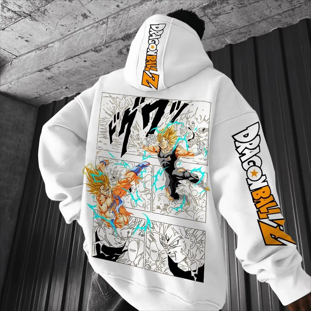 Dragon Ball Comics Co Branded Printed Hoodie Men's and Women's Autumn/Winter New Loose Casual Harajuku Parent-child Sweater Top