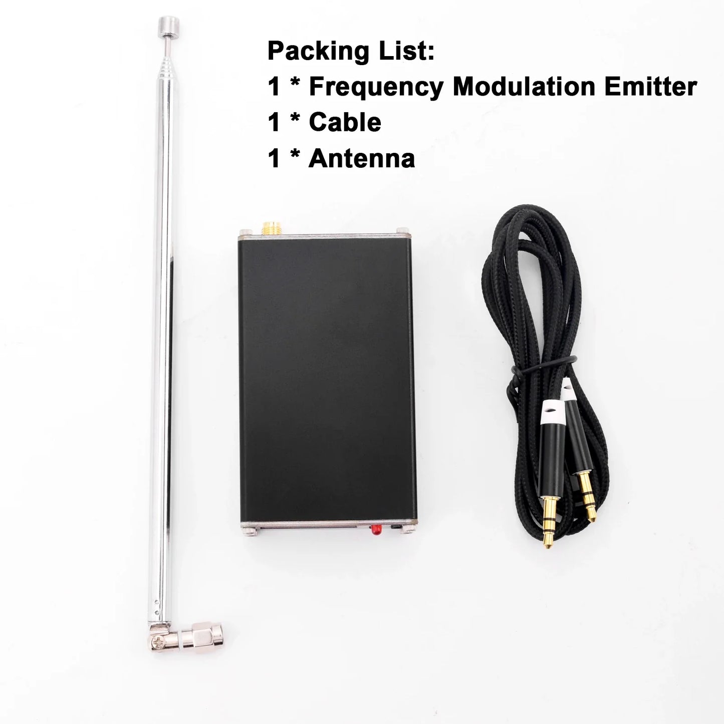 2km 0.5W FM Transmitter 76M-108Mhz Digital Display Stereo FM Transmit TYPE-C USB Churches CAR Radio Broadcast Campus Station