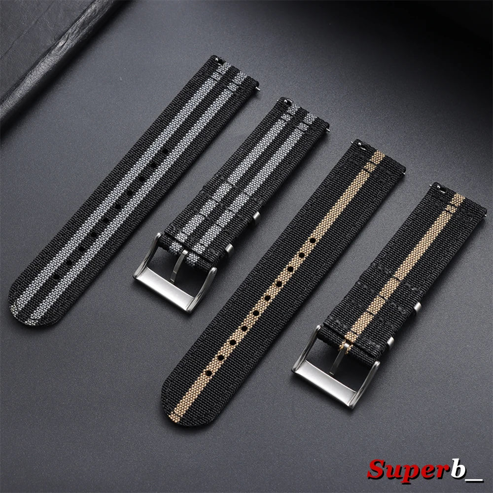 OnePlus Watch Ribbed Nylon Band, Two-Piece, Quick Release