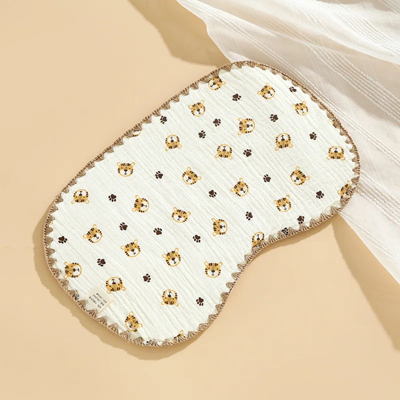 Newborn Baby 10-layer Cotton Gauze Flat Pillow Newborn Pillow Towel Baby Cloud Pillow Anti-vomiting Pillow