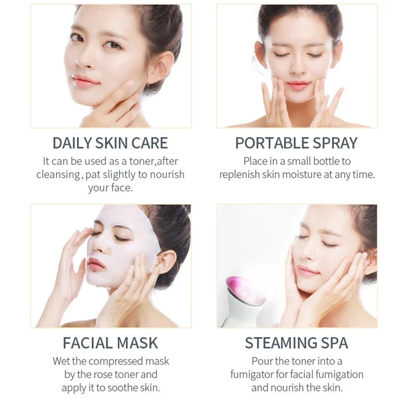 Face Care Rose Water Nourishing Skin Improve Dullness Anti Aging Facial Toner Damask Korean Skincare Products 100ml