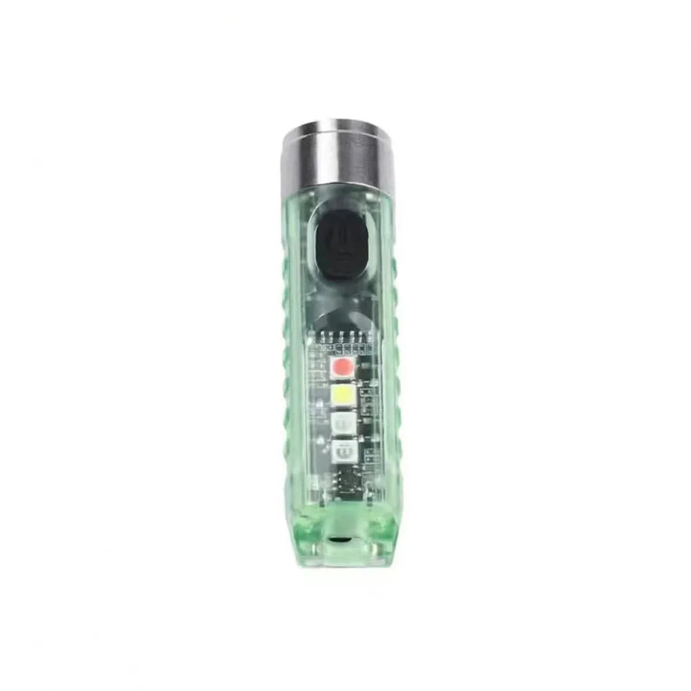 Mini EDC LED Flashlight | Portable Keychain Light with Magnetic Base and UV Lamp