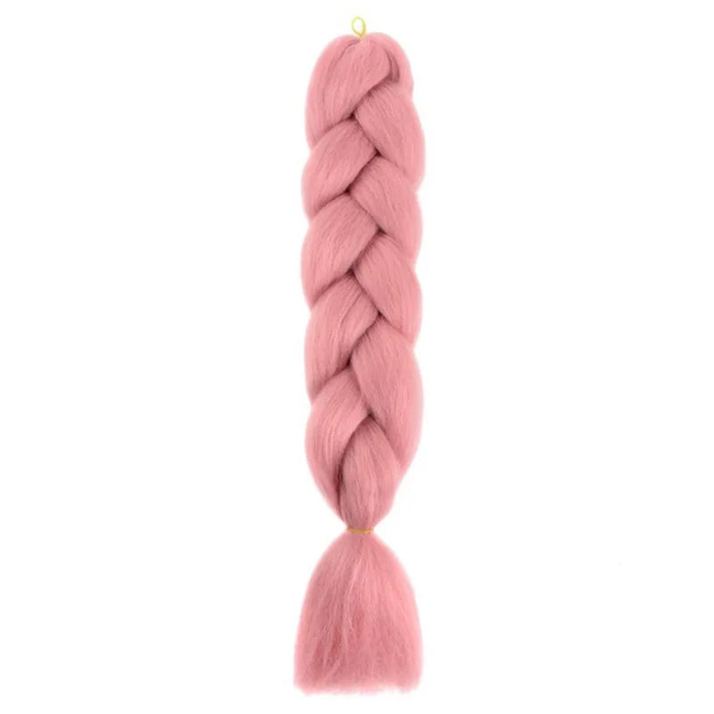 24-Inch Jumbo Box Braiding Hair Extensions | Yaki Straight Synthetic Dreadlocks