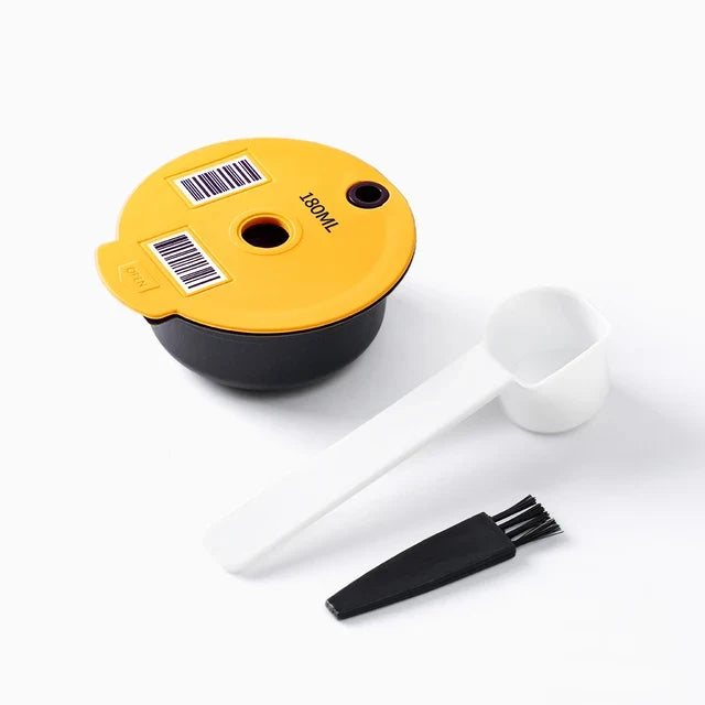 60/180200/220ML Reusable Coffee Capsule Pods for BOSCH-s Machine Tassimo Refillable Filter Pod Silicone Lid Replacement