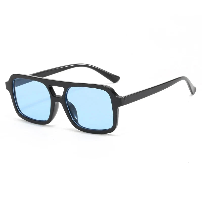 Hiking Camping 2024 New Double Beam Anti Light Glasses Personalized Small Frame Retro Glasses Y2K UV400 Outdoor Glasses Female