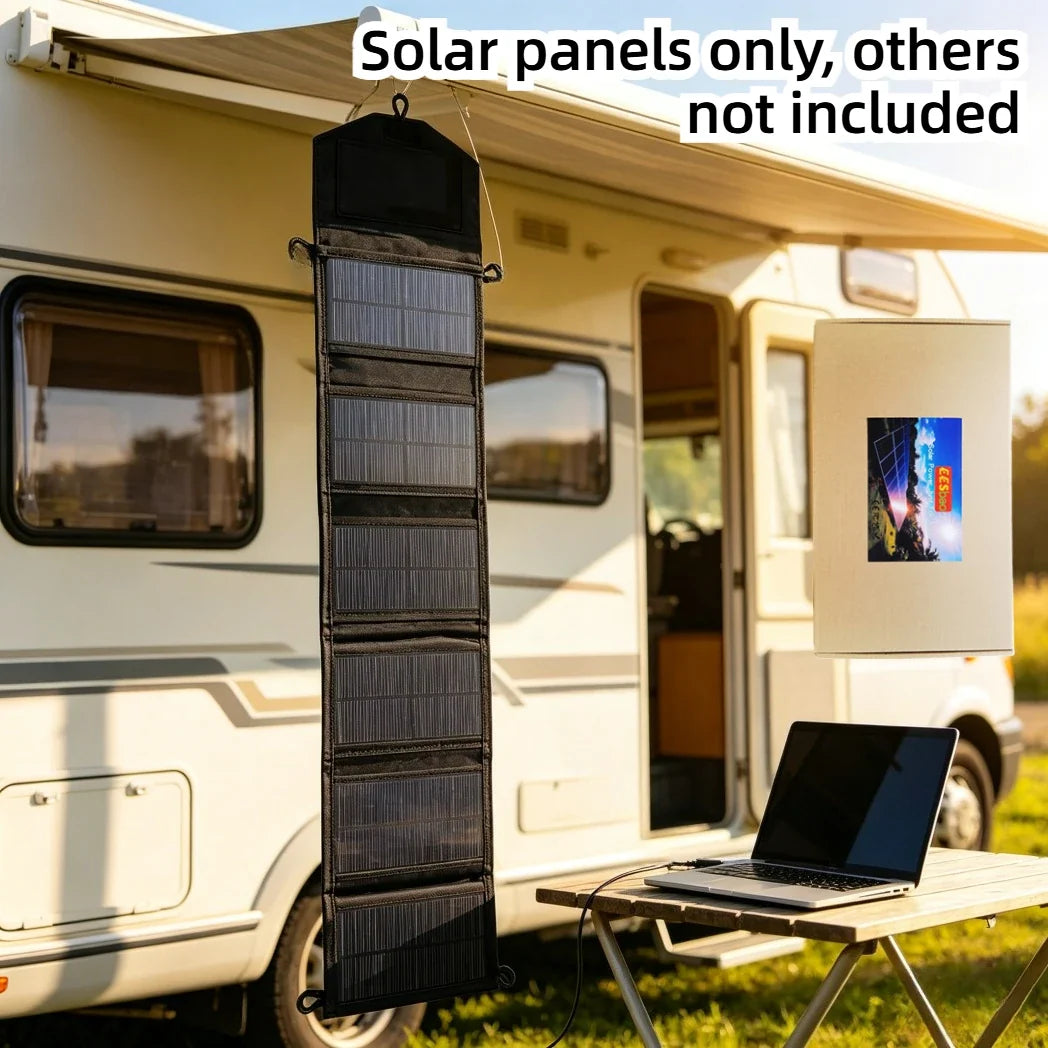 Backpack Pocket Carry Portable Foldable Waterproof Solar Charger 25W 100W Dual USB Travel Emergency Gear For Smartphone Tablet