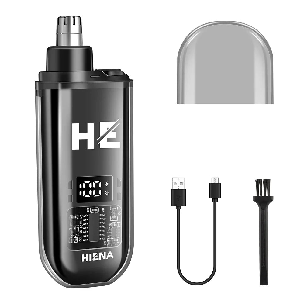 hiena Hair Clipper Professional Hair Cutting Machine Adjustable Hair Trimmer Electric 9000 RPM Barber LED Clipper for Men