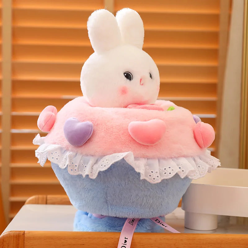 Conejo de peluche de ramo