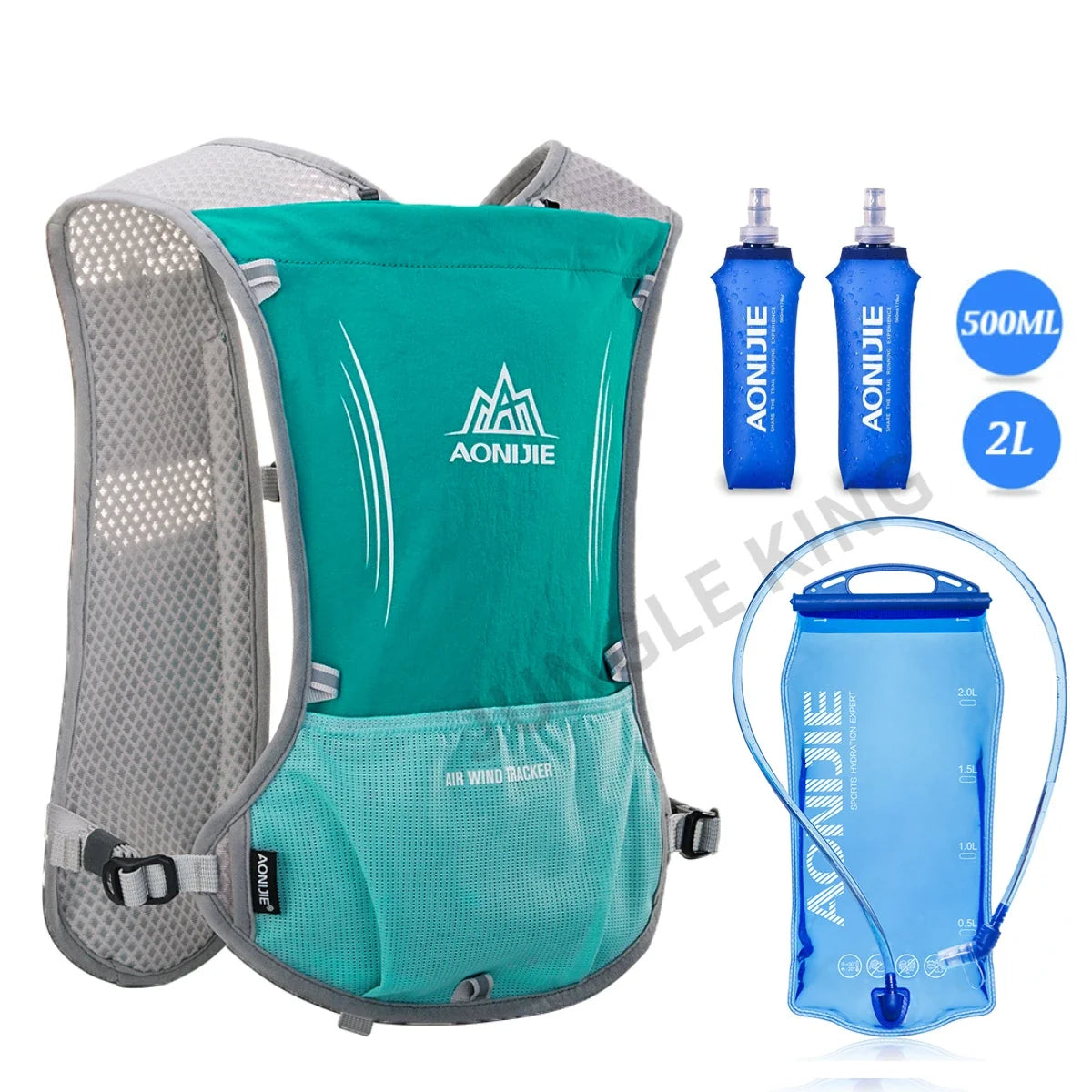 Running & Hiking Hydration Vest 5L Capacity 2L Bladder Included
