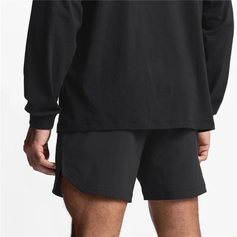 Pantalones Cortos de Correr para Hombre, Deportivos de Secado Rápido